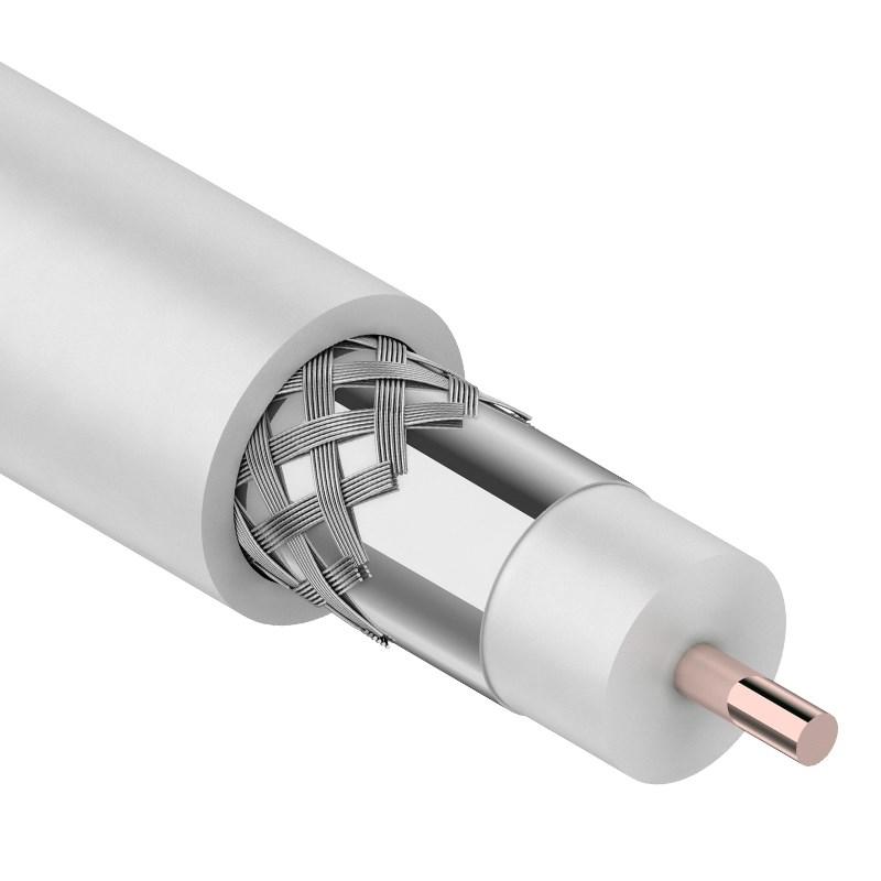 Кабель коаксиальный магистральный RG-11U, 75 Ом, CCS/Al/Al, 83%, бухта 305 м, белый | 01-3001 | REXANT — REXANT
