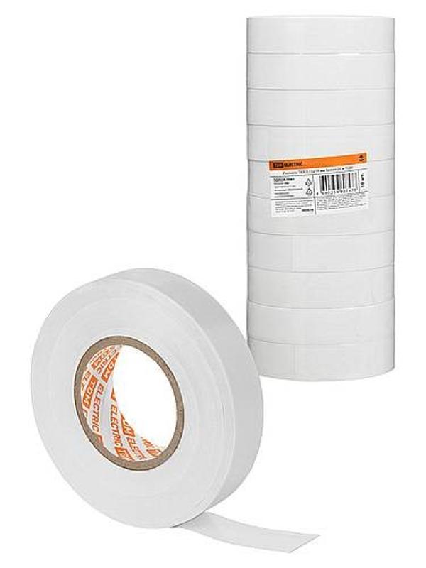 Изолента ПВХ 0,15х19 мм Белая 25 м | SQ0526-0081 | TDM — TDM ELECTRIC