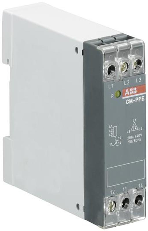 Реле контроля чередования фаз CM-PFE.2 (контроль обрыва фазы L1-L2-L3 200-500В) 1ПК|1SVR550826R9100| ABB — ABB