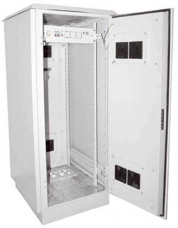 Шкаф уличный 19" 33U 720x860, IP55, металл двери, серый | LO35-33U78-MM55 | ITK — миниатюра 2