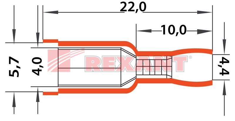 Разъем штекерный изолированный гнездо 4 мм 1.5-2.5 мм² (РШи-м 2.5-4/РШИм 2-5-4 ) синий | 08-0221 | REXANT — миниатюра 3