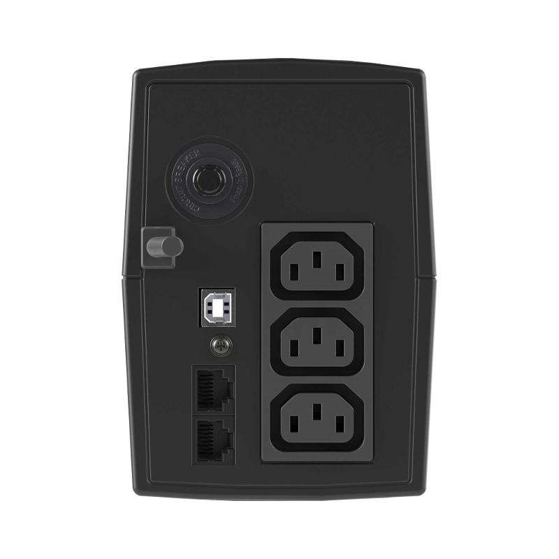 ИБП Info LCD, 800 ВА, IEC C13 (3), USB + RJ45 | INFOLCD800I | DKC — миниатюра 4