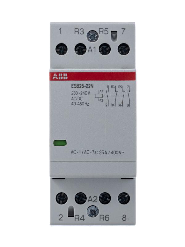 Контактор ESB25-22N-06 модульный (25А АС-1, 2НО+2НЗ), катушка 230В AC/DC | 1SAE231111R0622 | ABB — миниатюра 2