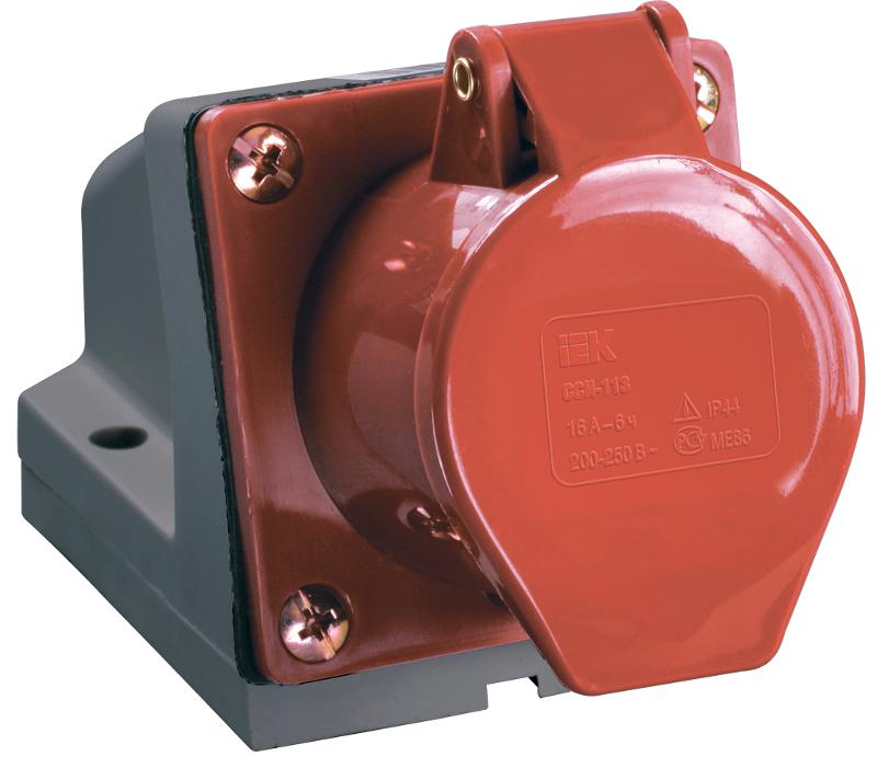 Розетка 125 стационарная 3Р+РЕ+N 32А 380В IP44 | PSR12-032-5 | IEK — IEK (ИЭК)