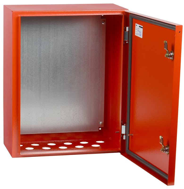 Щит с монтажной панелью ЩМП-1-0 У2 IP54 RAL 3020 (395х310х220мм) красный | IND-YKM40-01-54 | IEK — фото 1 | Sento