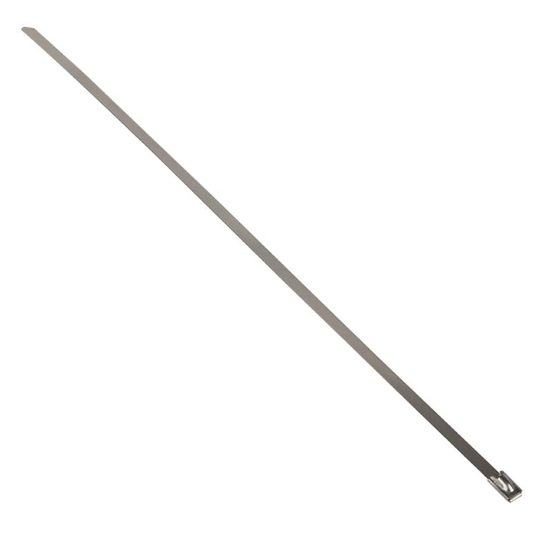 Хомут AISI 304 из нержавеющей стали, 4.6x290 (10 шт.) FlexLock PROxima | plc-fl-tss-304-4.6x290-r | EKF — миниатюра 3