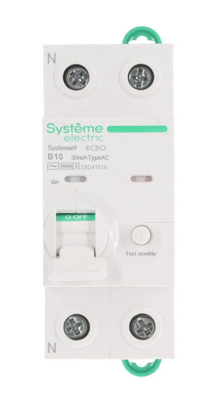 Systeme9 Авт. выкл. диф. тока (АВДТ) 1P+N B 10A 6kA 30мА Тип-AC 230В — миниатюра 2