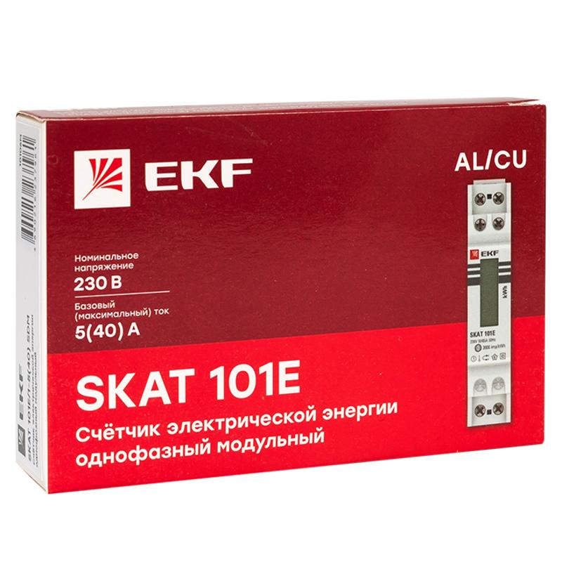 Счетчик электрической энергии модульный SKAT 101Э/1 - 5(40) Ш Р M EKF |  10106M |  EKF — миниатюра 3