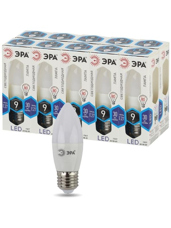 Лампа светодиодная LED 9Вт Е27 4000К smd B35-9w-840-E27 свеча | Б0027972 | ЭРА — миниатюра 5