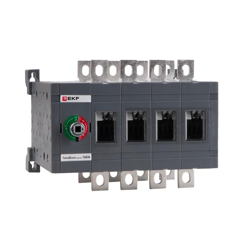 Рубильник 160A 4P реверсивный без рукоятки управления TwinBlock | tb-s-160-4p-rev | EKF — EKF