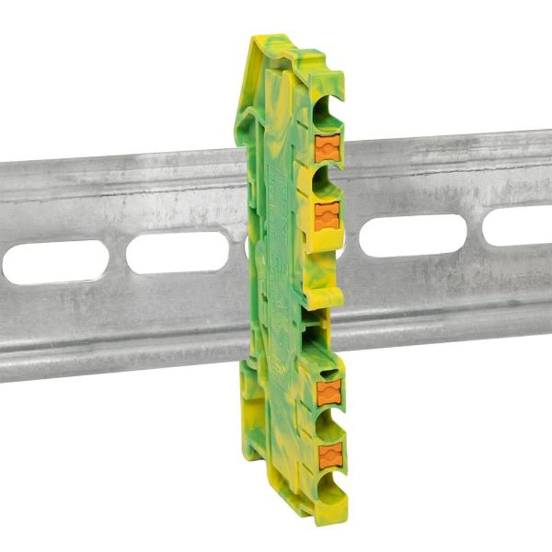 Клеммная колодка пружинная 2.5 Push-in 4 вывода земля| PIT-2,5-4-pe | EKF — миниатюра 5