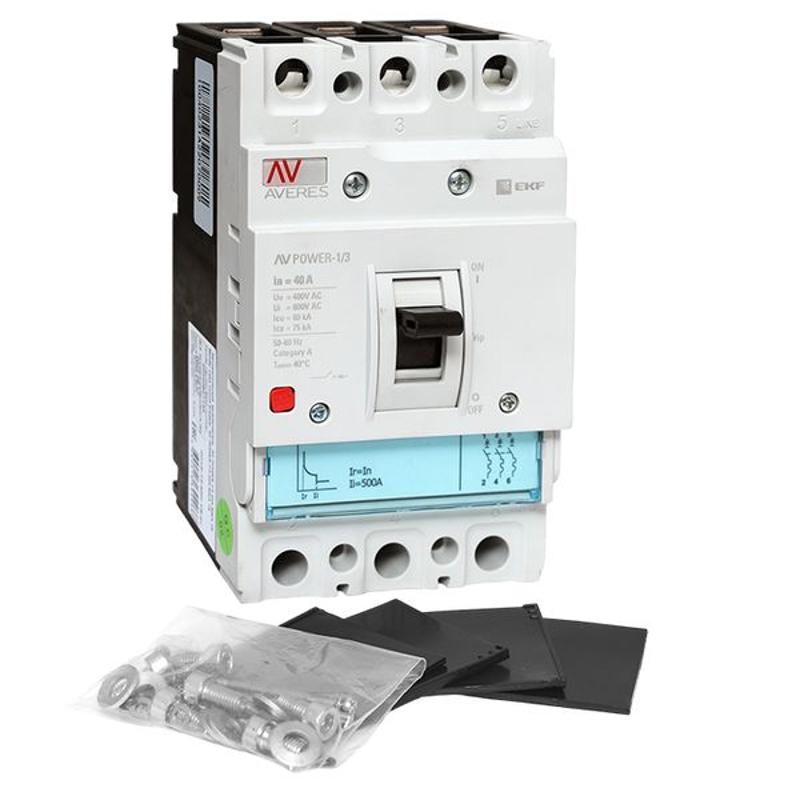 Выключатель автоматический AV POWER-1/3  40А 80kA TR AVERES | mccb-13-40H-TR-av | EKF — миниатюра 14