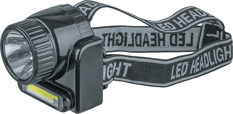 Фонарь налобный NPT-H20-ACCU 1COB LED 3Вт+1LED 3Вт, Lead-acid 0,5 Ач |14486 |Navigator — Navigator