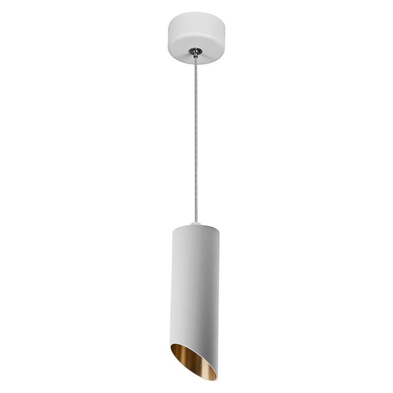 Светильник потолочный на подвесе MR16 35W 230V, белый, золото, D55*H200 ML1828 | 48042 | FERON — Feron