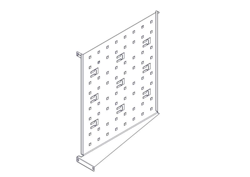 Фиксированная полка Systeme Electric, серия Uniprom, 2U, 450мм, до 15кг | UT8105 | SE — миниатюра 7
