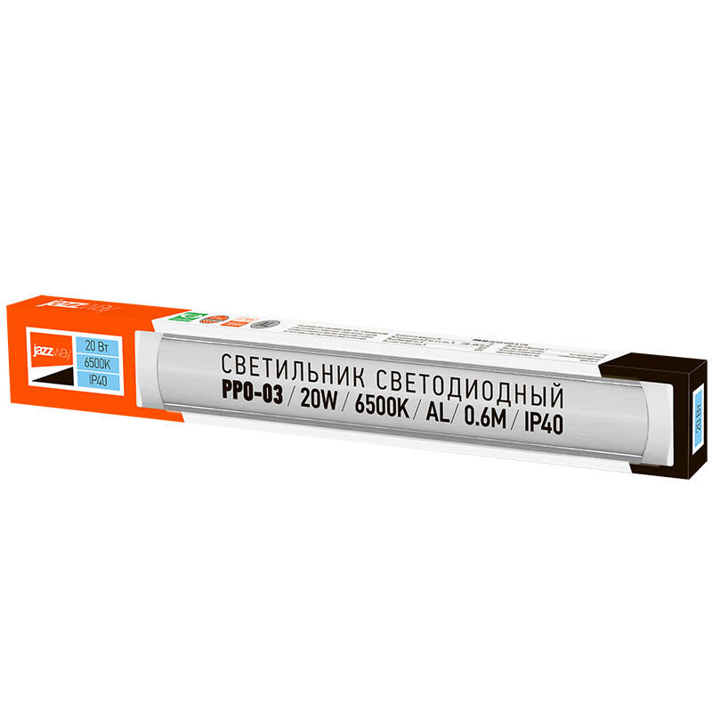 Светильник светодиодный линейный PPO-03 600 20W 6500K AL IP40 180-240V | .5040281A | Jazzway — миниатюра 5