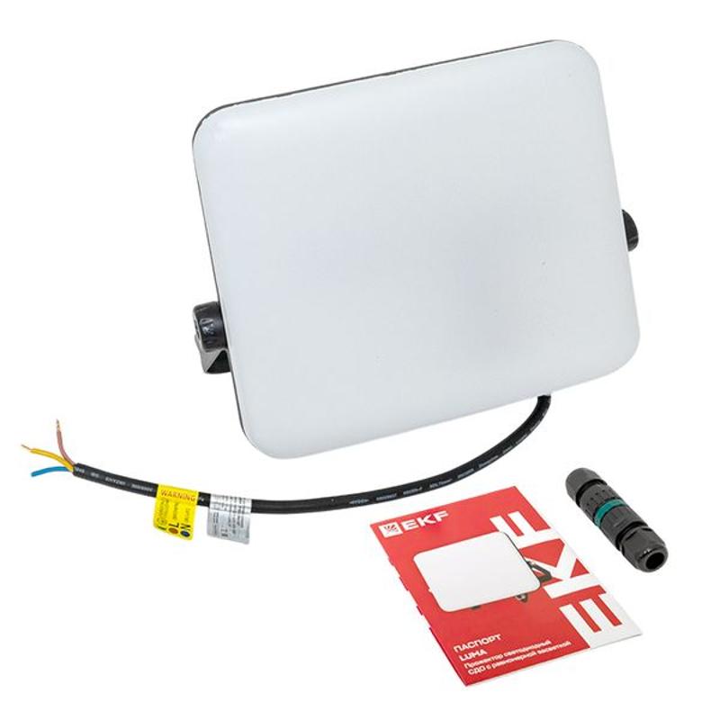 Прожектор светодиодный СДО-4005 100Вт 4000К IP65 с равномерной засветкой LUMA EKF | FLL-4005-100-4000 | EKF — миниатюра 19