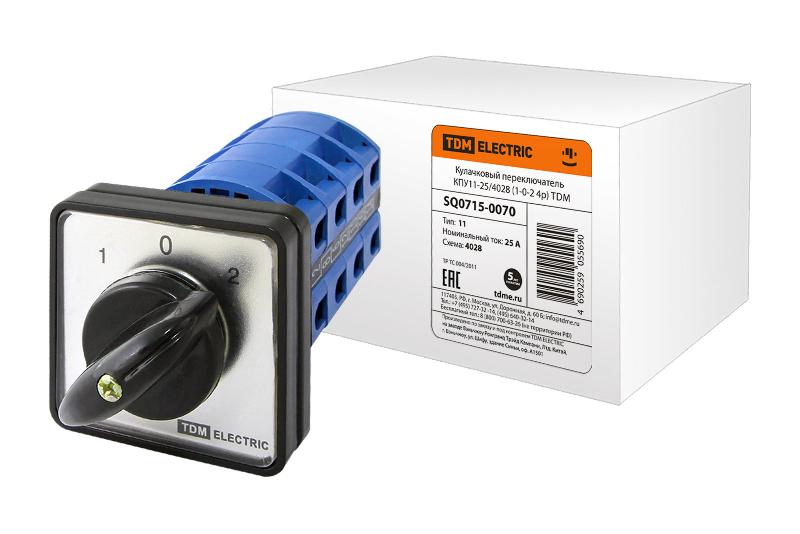 Кулачковый переключатель КПУ11-25/4028  | SQ0715-0070 | TDM — TDM ELECTRIC
