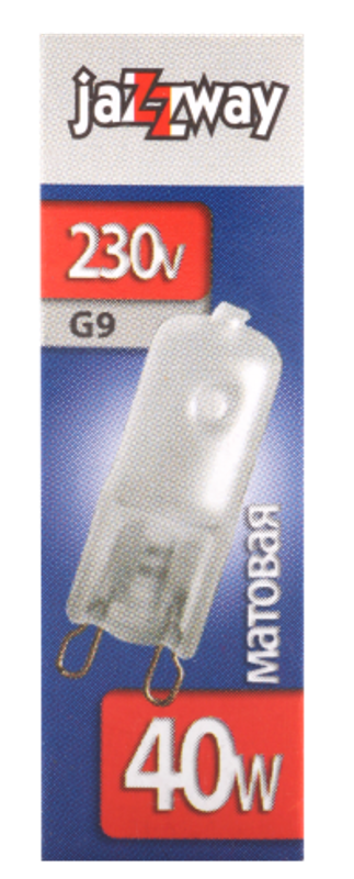 Лампа галогенная 40Вт 230В G9 PH-G9 frosted | 3322588 | Jazzway — миниатюра 2