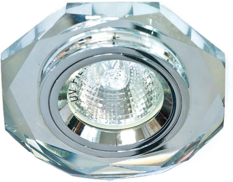 Светильник точечный встраиваемый под лампу 8020-2 MR16 50W G5.3 серебро, серебро/ Silver-Silver | 19701 | FERON — фото 1 | Sento