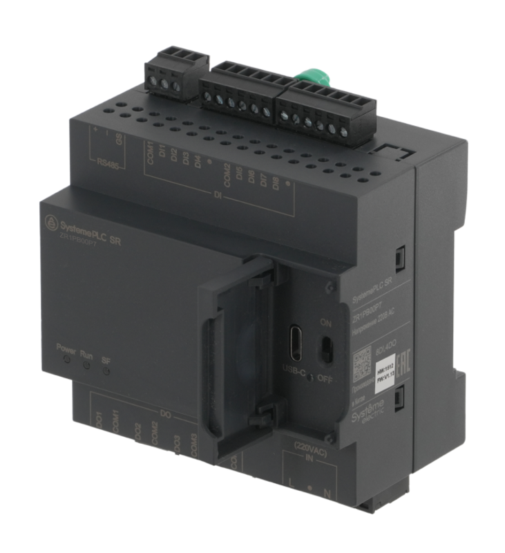 Интеллектуальное реле SR1; 220 VAC; 12 IO: 8 DI, 4 DO (реле); 1xRS485 | ZR1PB00P7 | SE — миниатюра 2