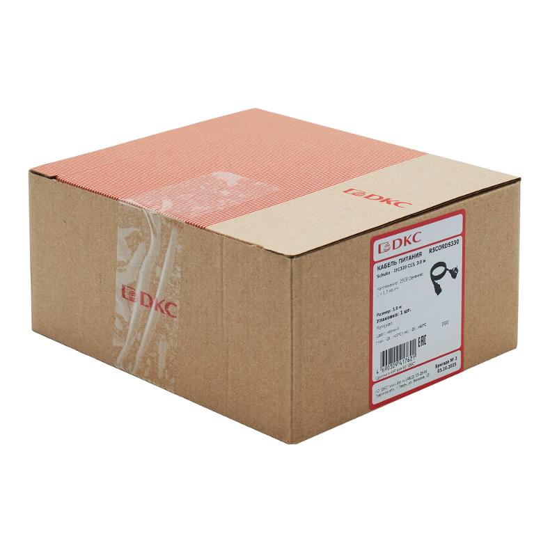 Кабель питания Sсhuko - IEC320 C13, 3,0 м, сечение 3 х 1,5 мм² | R5CORDS330 | DKC — миниатюра 2
