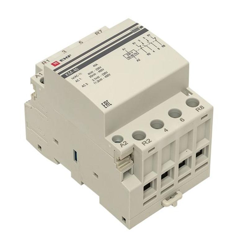Контактор модульный КМ 40А 2NО+2NC (3 мод.) PROxima| km-3-40-22 | EKF — миниатюра 13