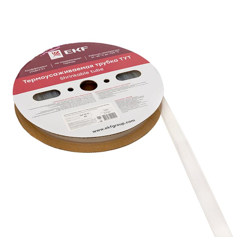 Термоусаживаемая трубка ТУТ 16/8 прозрачная рулон PROxima | tut-16-tr | EKF — миниатюра 4