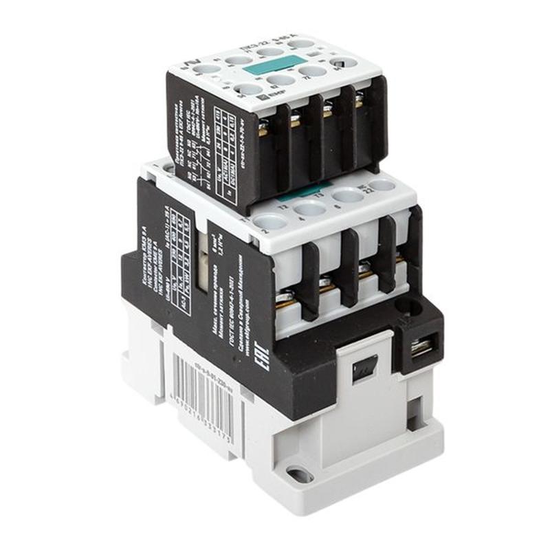 Комплект КМЭ 9А 1NC 230В АС с дополнительными контактами 2НО+2НЗ EKF AVERES | ctr-s-9-01-230-av-22 | EKF — миниатюра 9
