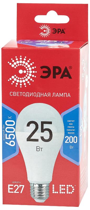 Лампа светодиодная LED A65-25W-865-E27 R (диод, груша, 25Вт, холодный, E27) (10/100/1200) | Б0048011 | ЭРА — миниатюра 2