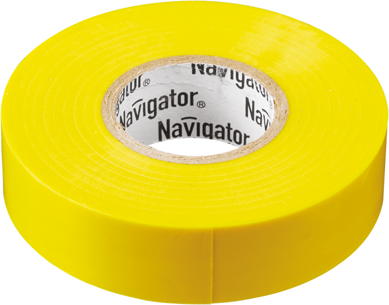 Изолента NIT-A19-20/Y жёлтая | 71112 | Navigator — Navigator