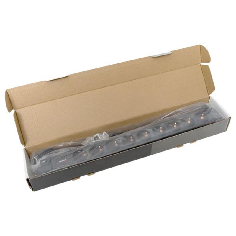 Блок розеток PDU TERACOM PRO 19" 1U 10А/250В 9 розеток Schuko шнур 2 м 3x1,5 мм2 вилка C14 | TRP-HPD-10A-9SH-2MC14 | EKF — миниатюра 7