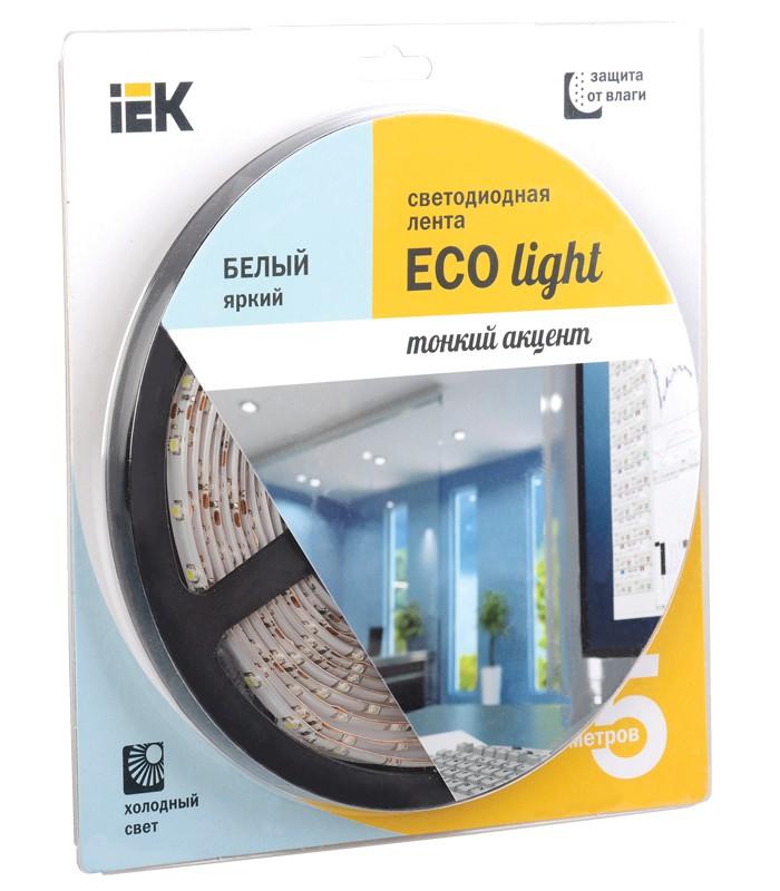 Лента светодиодная 5м блистер LSR-3528W60-4.8-IP65-12V -eco | LSR1-2-060-65-1-05 | IEK — миниатюра 2