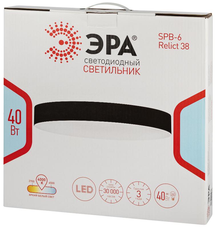 Светильник потолочный светодиодный Relict 38 SPB-6-40 4К MG 40W 4000K Золото | Б0059506 | ЭРА — миниатюра 2