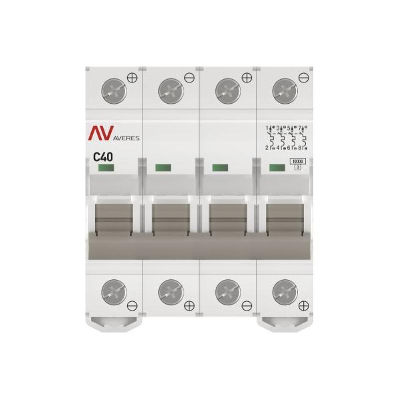 Выключатель автоматический AV-10 DC 4P 40A (C) 10kA  AVERES |mcb10-DC-4-40C-av| EKF — миниатюра 12