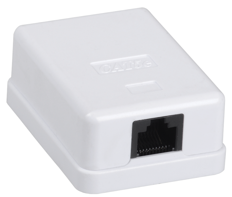 Настенная инф. розетка RJ45 кат. 5E FTP 1-порт | CS2-1C5EF-12 | ITK — миниатюра 2