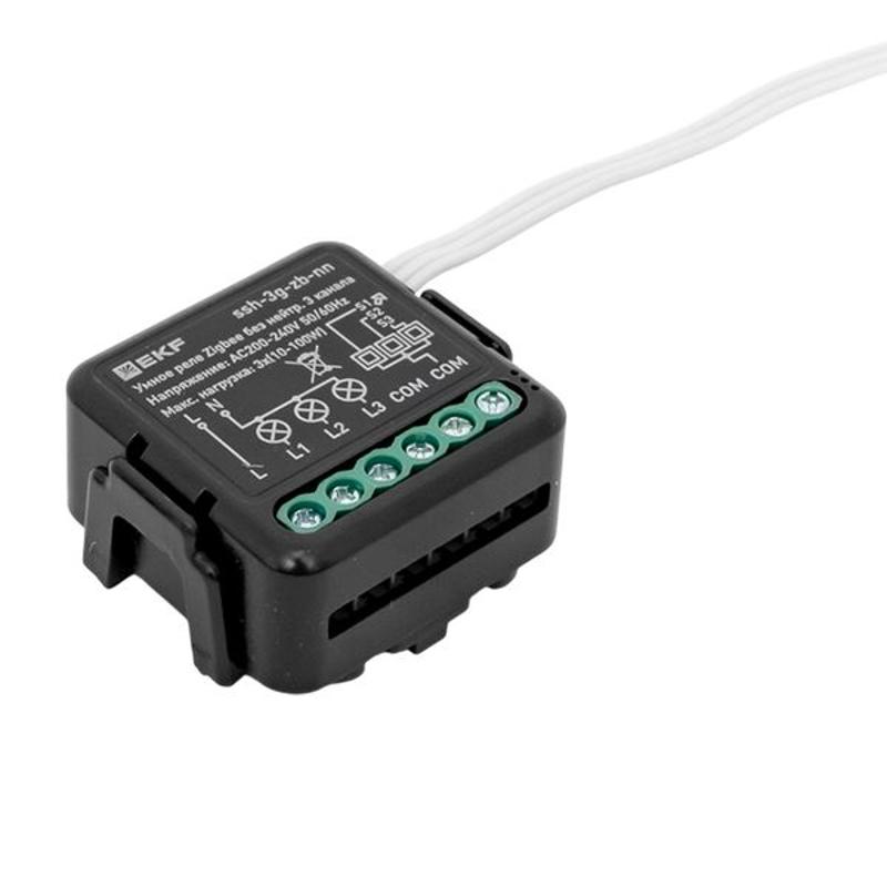 Умное реле в подрозетник 3-канальное без нейтрали Zigbee EKF Connect Select | ssh-3g-zb-nn | EKF — миниатюра 8