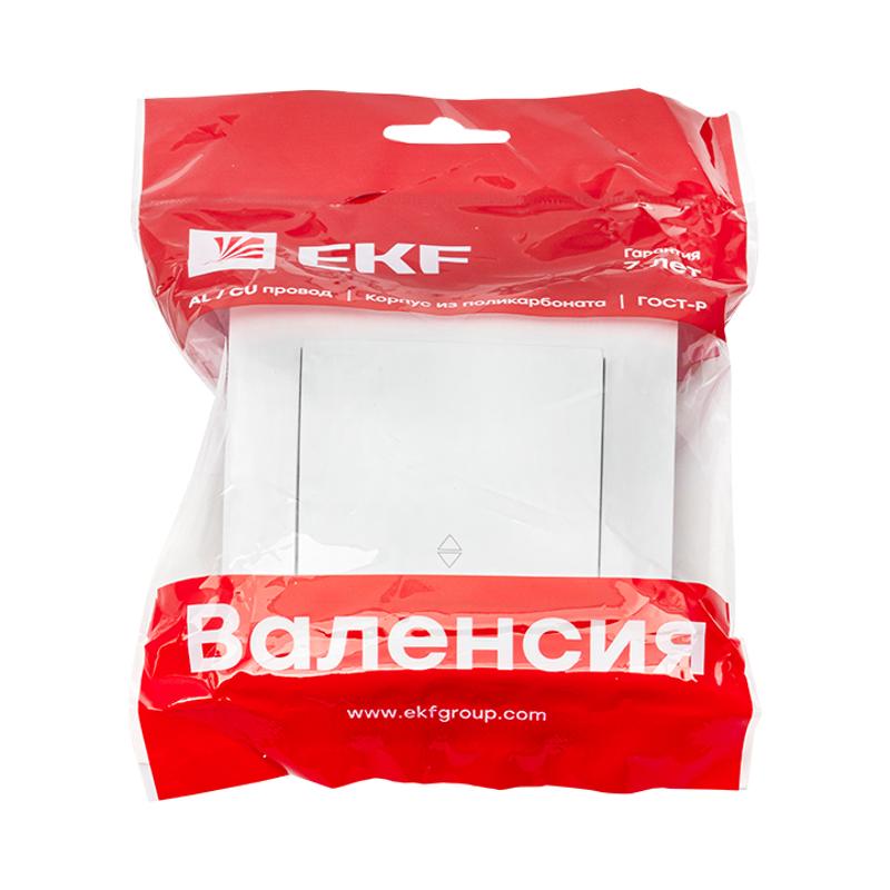 Валенсия выключатель 1-кл. 10А белый проходной EKF PROxima |  EWV10-025-10 |  EKF — миниатюра 2