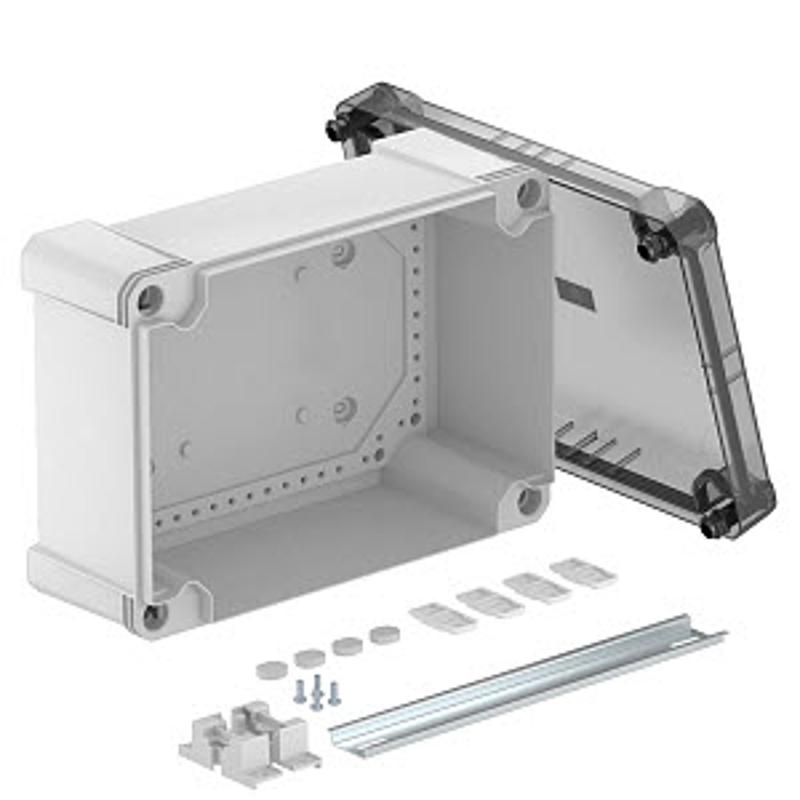 Распределительная коробка X25C, IP 67, 286x202x126 мм,сплошная стенка, прозрачная крышка, DIN-рейка | 2005572 | OBO Bettermann — миниатюра 2