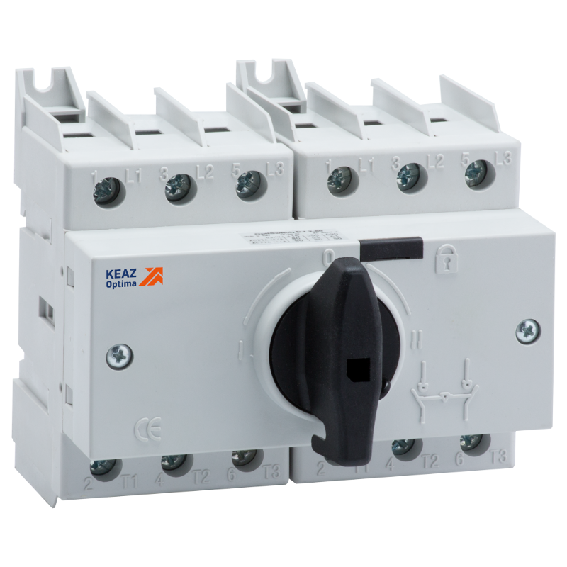 Выключатель-разъединитель реверсивный OptiSwitch DI-100-3C | 332083 | КЭАЗ — КЭАЗ (Курский электроаппаратный завод)