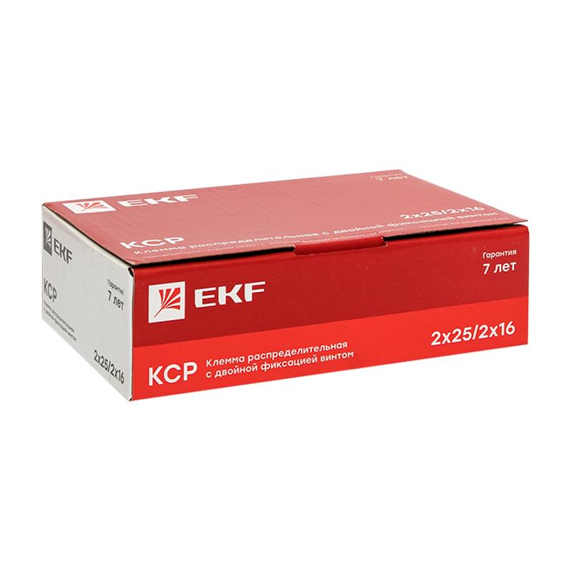 Клемма распределительная КСР с двойным винтом 2x25/2x16 желто-зеленая PROxima | ksr-2.25-2.16-y-green | EKF — миниатюра 8
