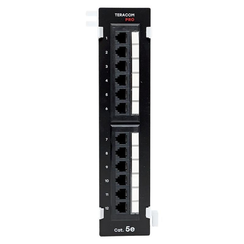 Патч-панель настенная TERACOM PRO Cat.5E неэкранированная UTP 12 портов RJ-45 Dual IDC | TRP-WPP-5EUTP-12 | EKF — EKF