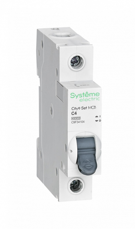 Выключатель автоматический City9 Set C 4A 1P 4,5kA | C9F34104 | SE — Systeme Electric