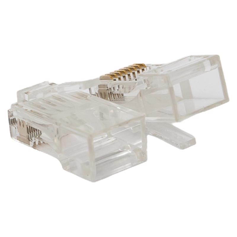 Коннектор RJ-45 TERACOM PRO неэкранированный 8P8C 30мкд Cat.6 универсальный (упак.20шт) | TRP-PLUG-6UTP-20 | EKF — миниатюра 2