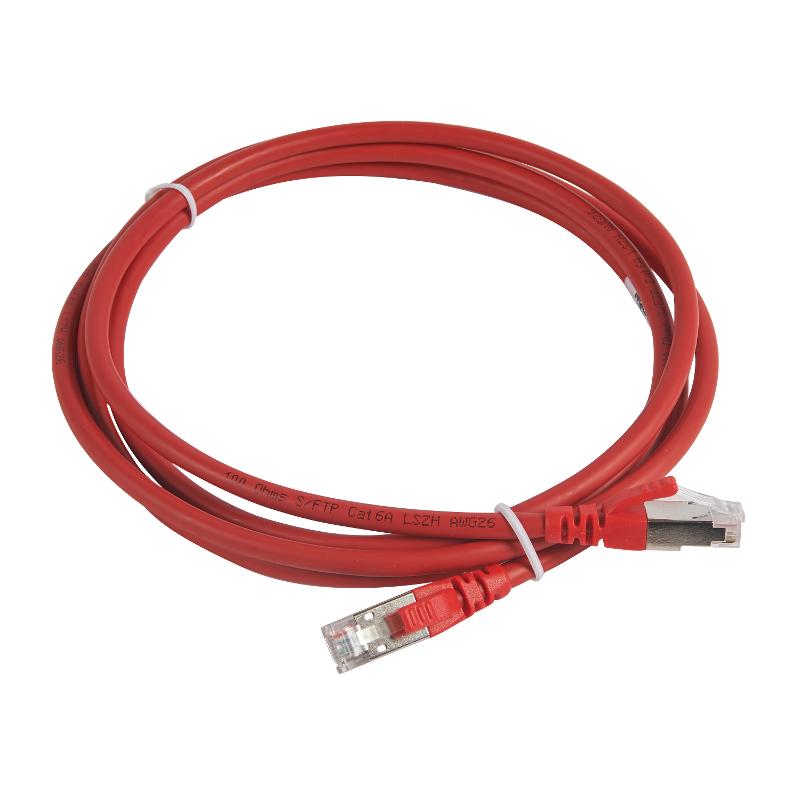 Коммутационный шнур RJ 45 - категория 6а - S/FTP - LSZH - экранированный - 2 м - красный | 051871 | Legrand — Legrand