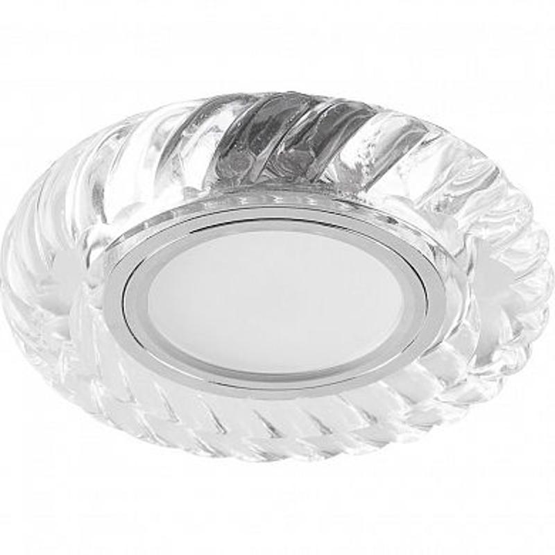 Светильник точечный встраиваемый под лампу, с LED подсветкой CD986 15LED*2835 SMD 4000K, MR16 50W G5.3, прозрачный | 32663 | FERON — миниатюра 1
