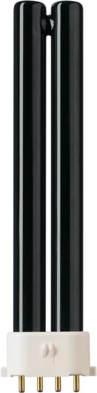 Лампа люминесцентная ультрафиолетовая PL-S Blacklight Blue 9W BLB/4P 1CT/6X10CC черная колба | 927901910807 | PHILIPS — Philips