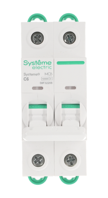 Systeme9 Автоматический выключатель (АВ) C 6A 2P 10kA 400В | S9F32206 | SE — миниатюра 2