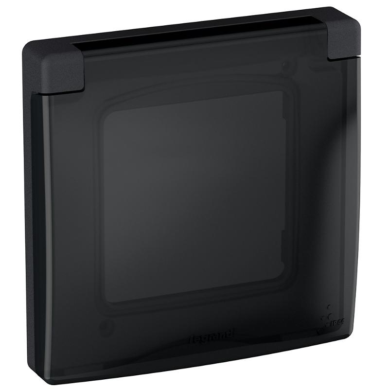 Inspiria Антрацит Рамка с защитной крышкой IP44 — миниатюра 2