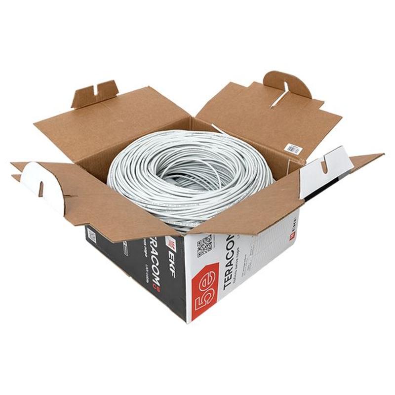 Кабель витая пара TERACOM CS Cat.5E U/UTP 4 пары solid 24AWG нг(А)-LSLTx цвет серый упак. 305м | TRCS-5EUTP-04LTX-GY-IN3 | EKF — миниатюра 7